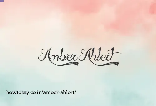 Amber Ahlert