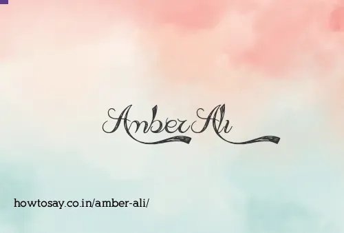 Amber Ali