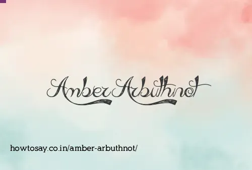Amber Arbuthnot