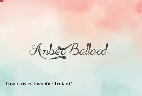 Amber Ballard