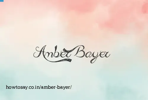 Amber Bayer