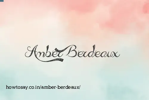 Amber Berdeaux