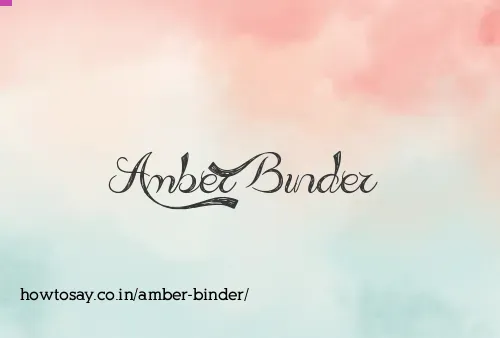 Amber Binder