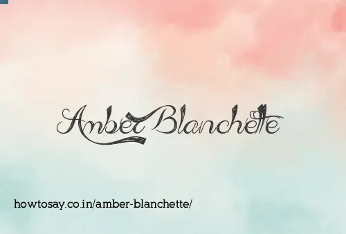 Amber Blanchette