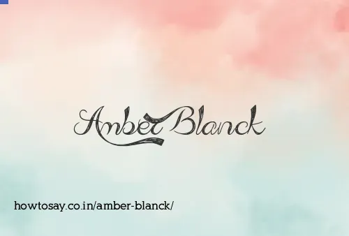 Amber Blanck