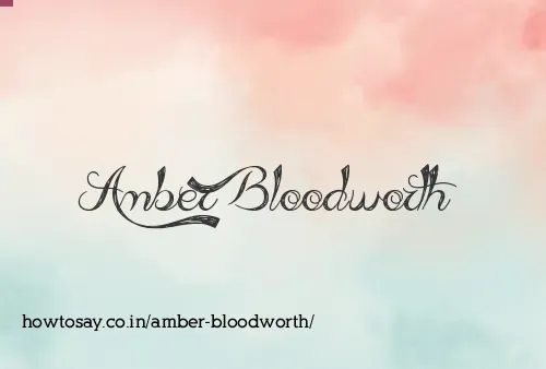 Amber Bloodworth