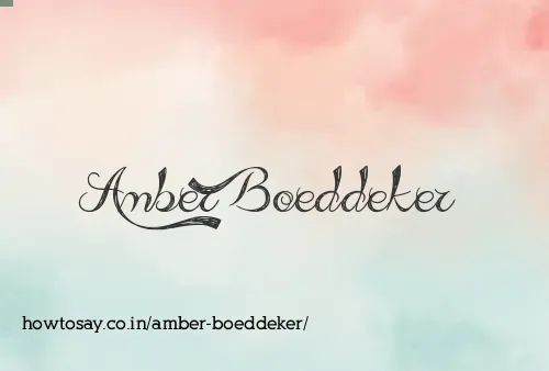 Amber Boeddeker