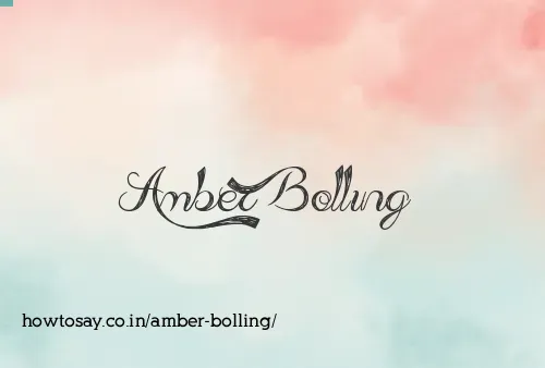 Amber Bolling