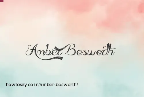 Amber Bosworth