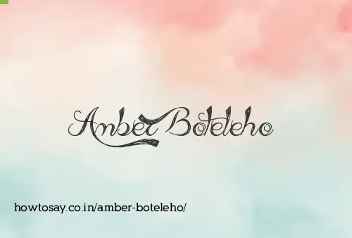 Amber Boteleho