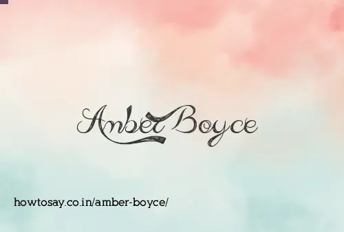 Amber Boyce