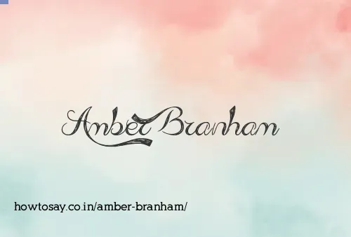 Amber Branham