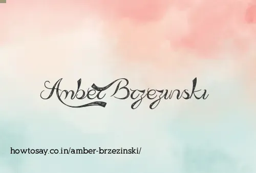 Amber Brzezinski