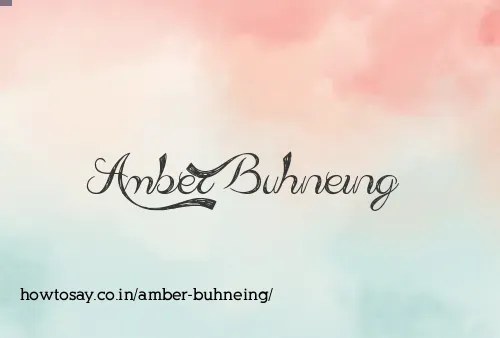 Amber Buhneing