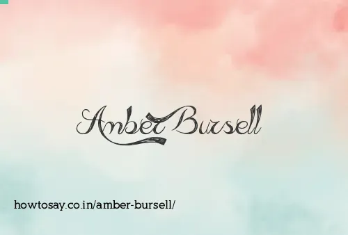 Amber Bursell