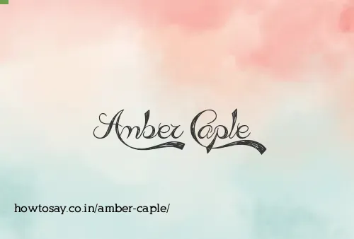 Amber Caple
