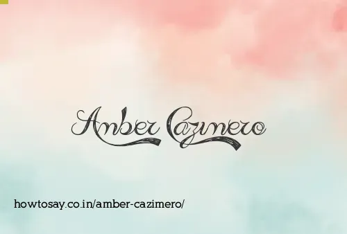 Amber Cazimero