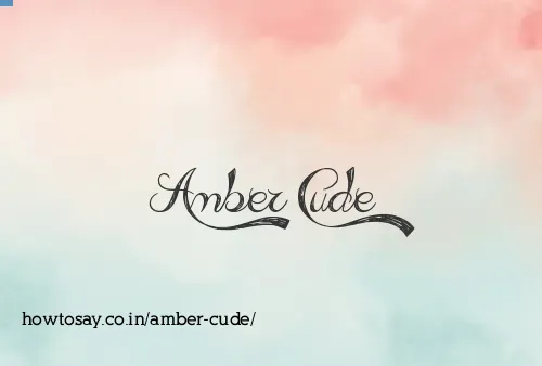 Amber Cude