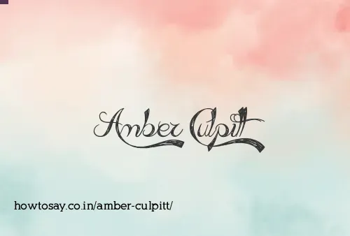 Amber Culpitt