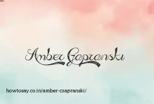 Amber Czapranski