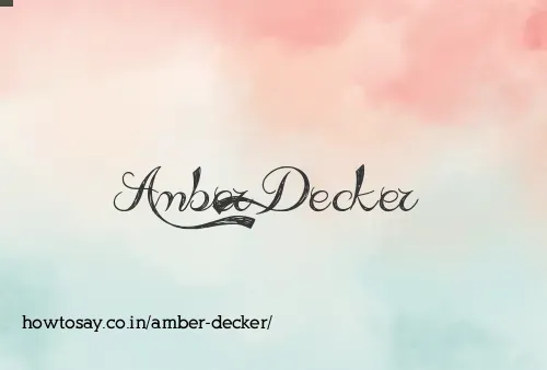 Amber Decker