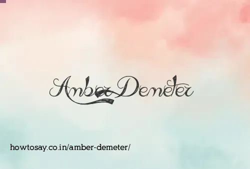 Amber Demeter