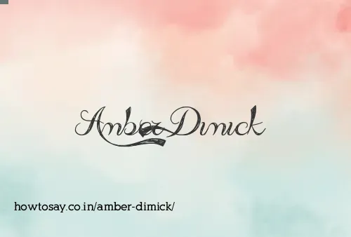 Amber Dimick