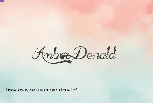 Amber Donald