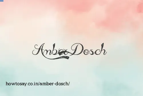 Amber Dosch
