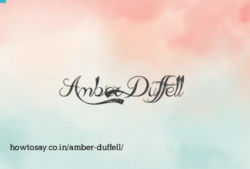 Amber Duffell