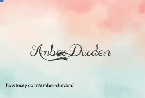 Amber Durden