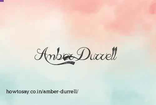 Amber Durrell