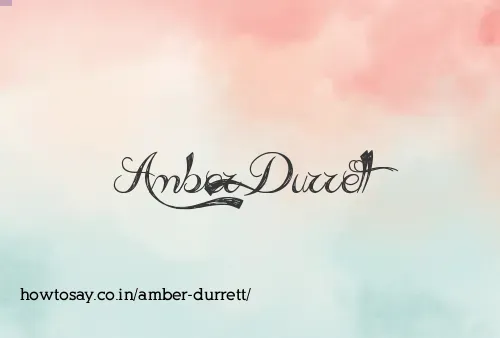 Amber Durrett