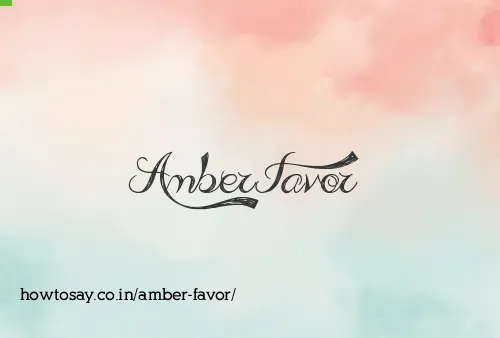 Amber Favor