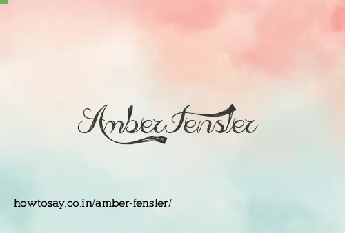 Amber Fensler