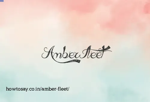 Amber Fleet