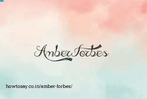 Amber Forbes