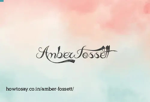 Amber Fossett