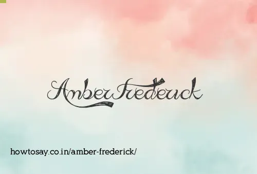 Amber Frederick