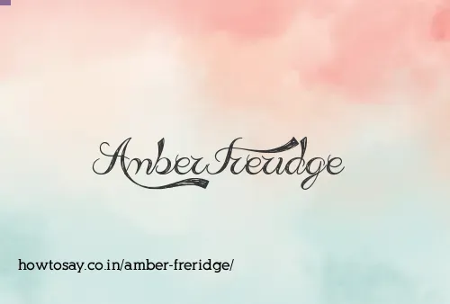 Amber Freridge