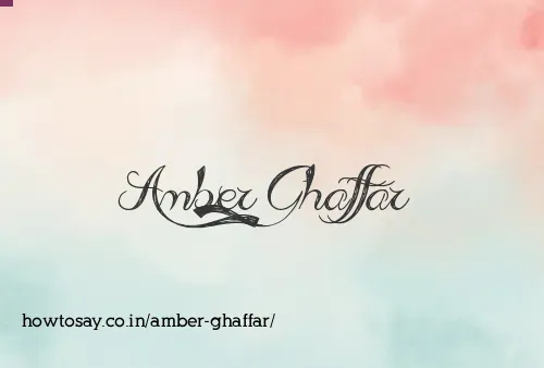 Amber Ghaffar