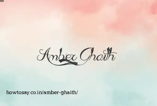 Amber Ghaith