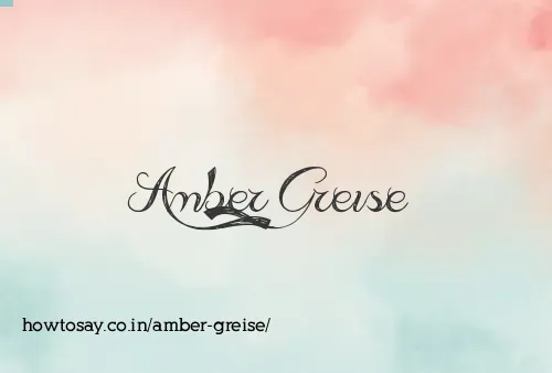 Amber Greise