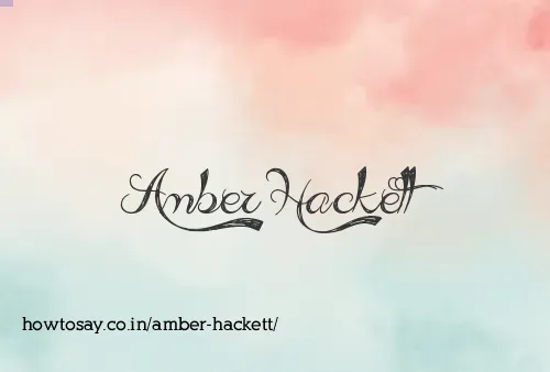 Amber Hackett