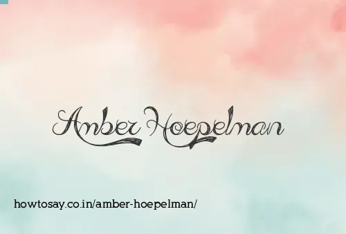 Amber Hoepelman