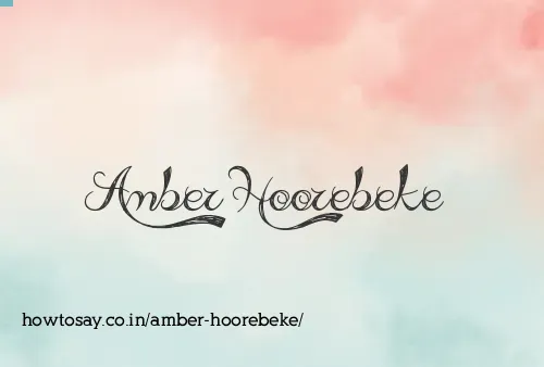 Amber Hoorebeke