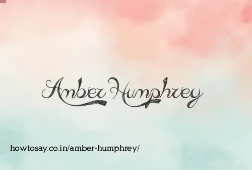 Amber Humphrey