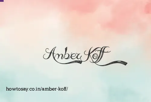 Amber Koff