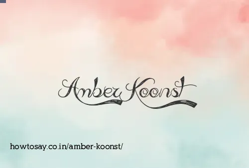 Amber Koonst