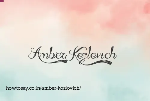 Amber Kozlovich
